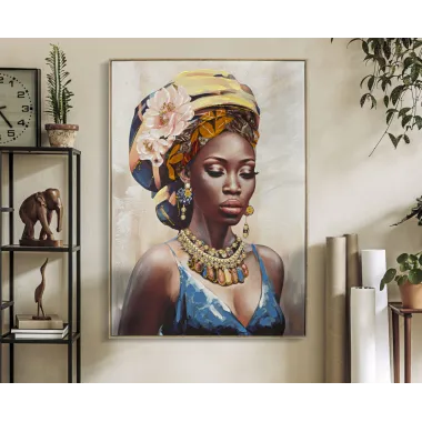 OBRAZ NA PŁÓTNIE W RAMIE AYDA -A- 72X4,5X102 cm